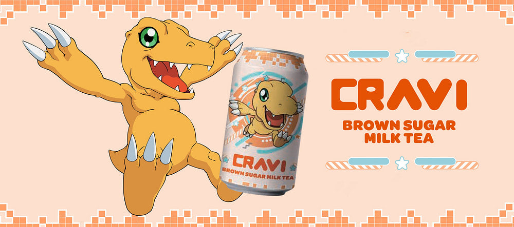 Digimon Brown Sugar Milk Tea
