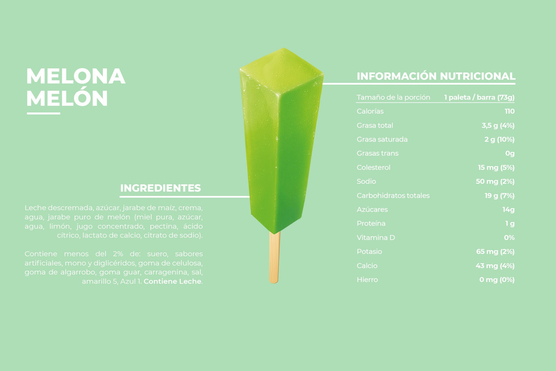 Melona Sabor Melón Verde-Helados Coreanos