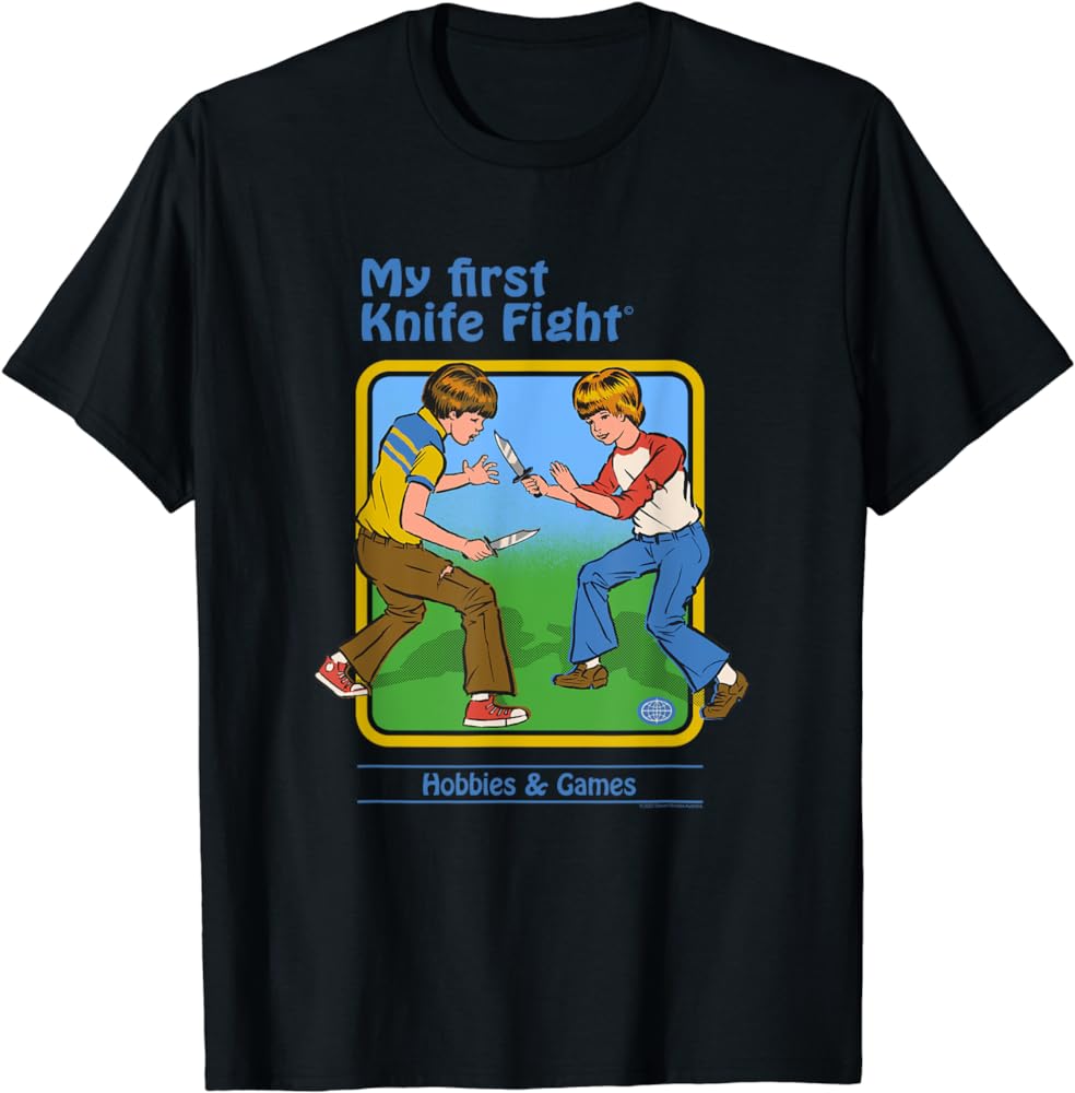 MY FIRST KNIFE FIGHT- T-SHIRT-POWERED BY CATARSIS Main image