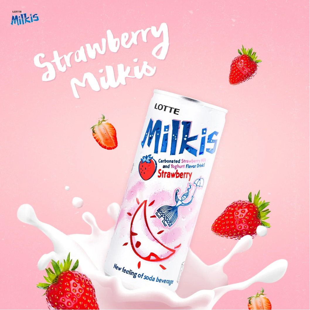 MILKIS - FRESA- (BEBIDA COREANA )