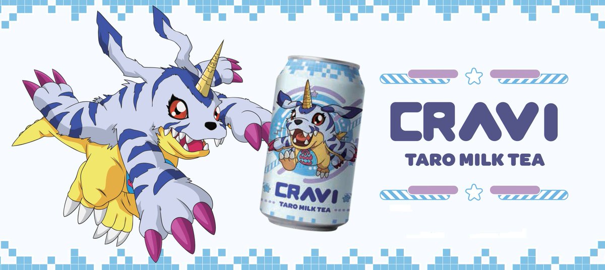 CRAVI -Digimon Taro Milk Tea