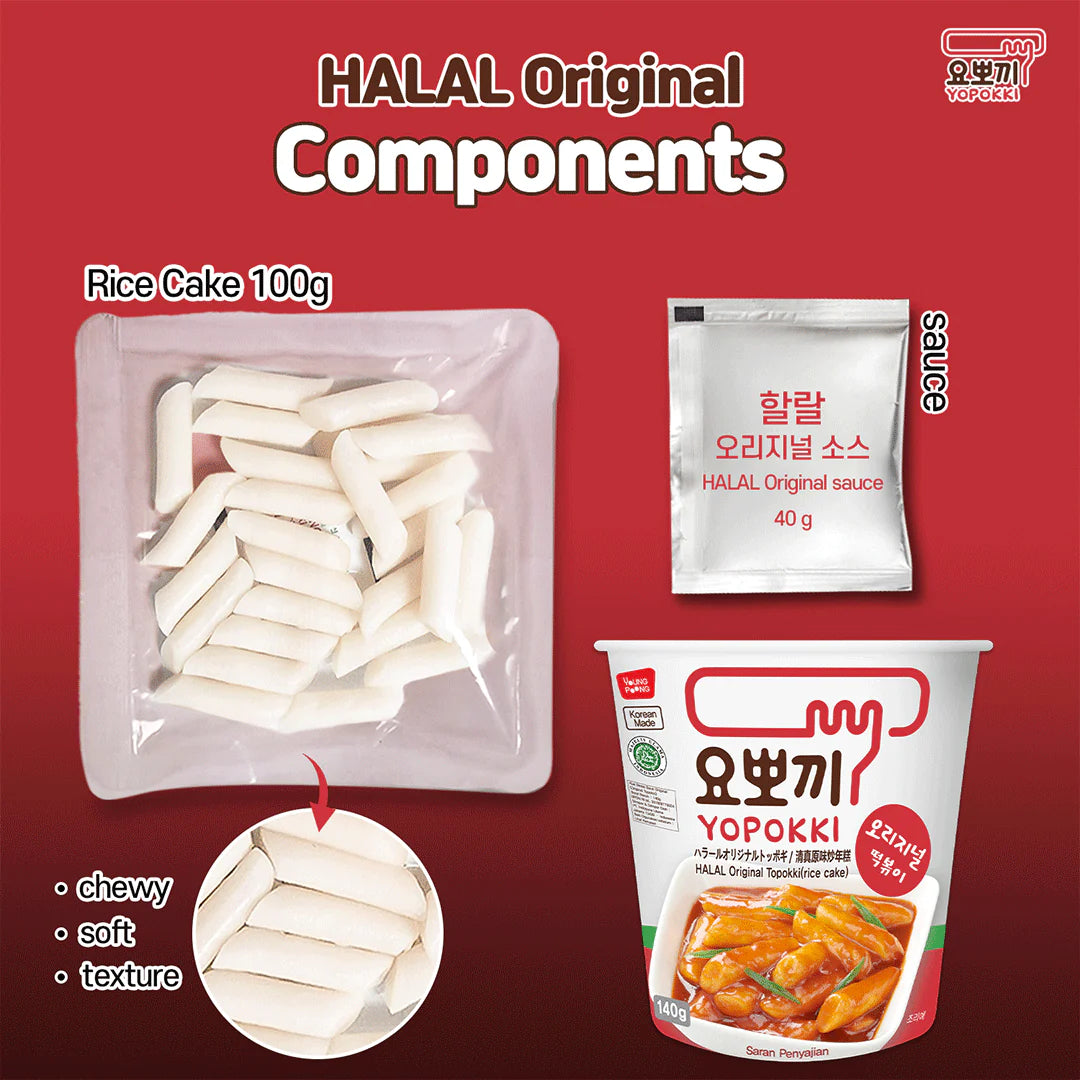 YOPOKKI-TTEOKBOKKI- PICANTE -MUI HALAL