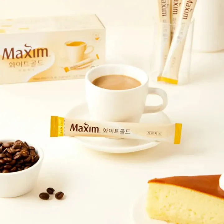 MAXIM WITHE GOLD- 맥맥심 화이트골드- CAFÉ COREANO-(SOBRE INDIVIDUAL)