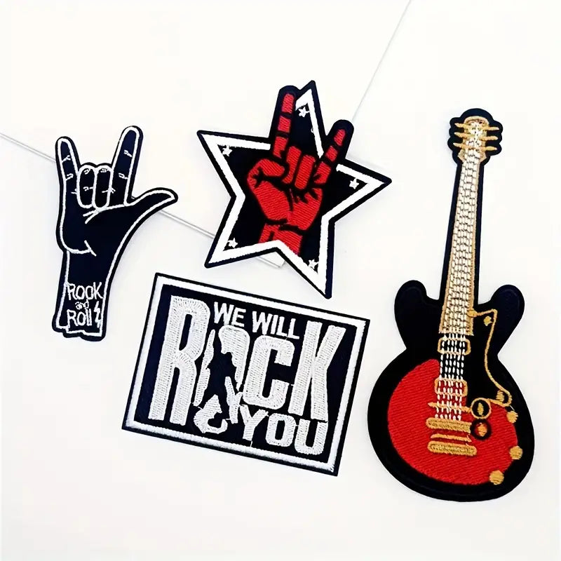PARCHES BORDADOS DE ROCK