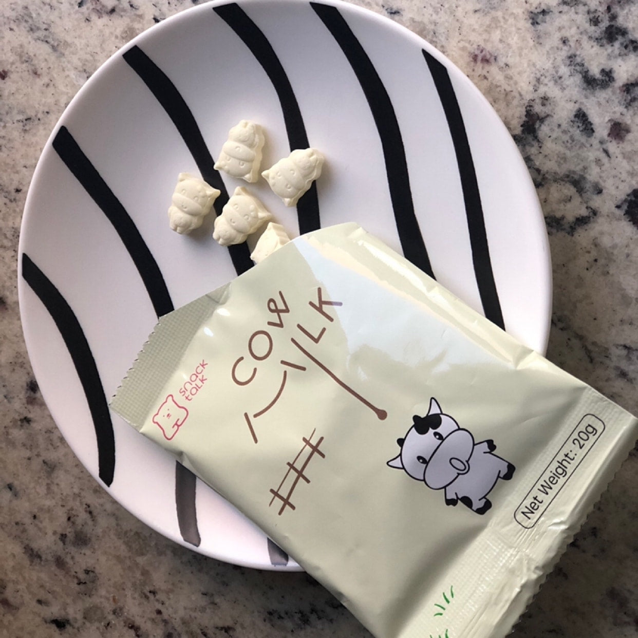 SnackTalk -Milk Candy - Vanilla/ 3 Empaque de 0.7 Oz