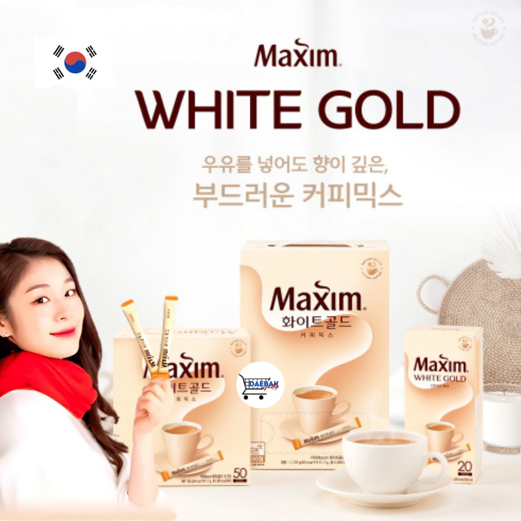 MAXIM WITHE GOLD- 맥맥심 화이트골드- CAFÉ COREANO-(SOBRE INDIVIDUAL) Main image