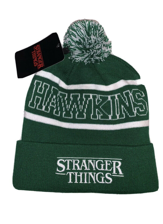 Gorro de invierno-Hawkins Pom-Pom Verde-Stranger Things