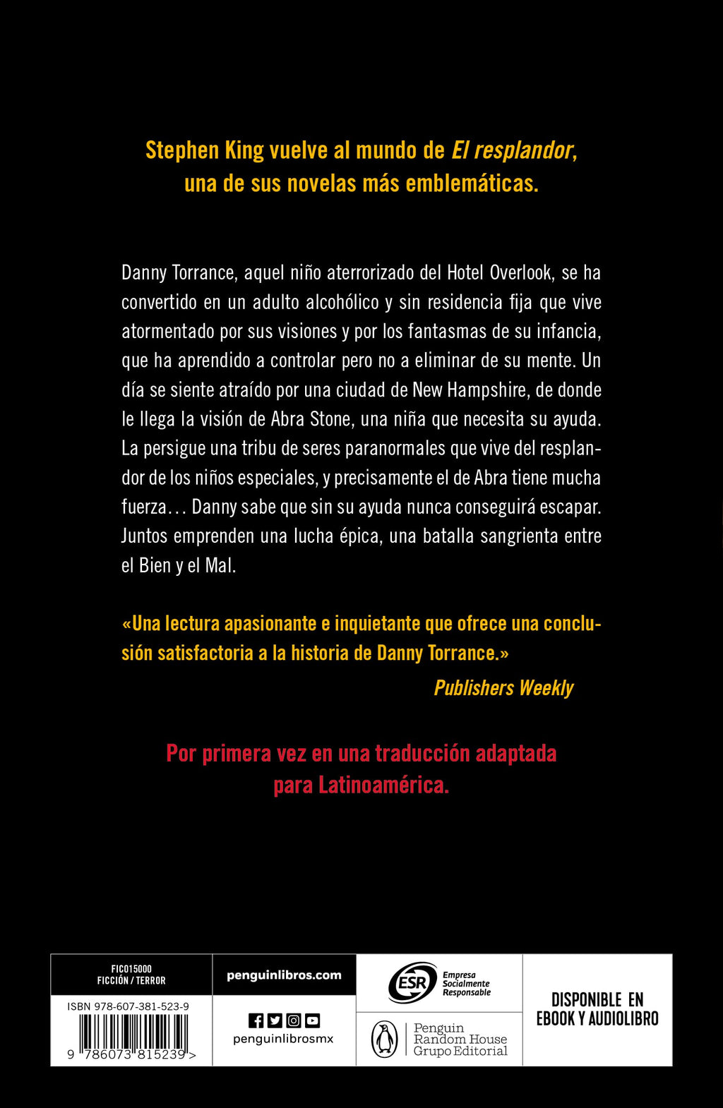 Doctor Sueño - Stephen King -Pasta blanda