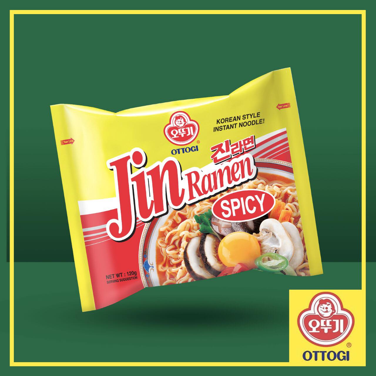 RAMEN-Ottogi Fideos Instantáneos Jin Ramen Picante