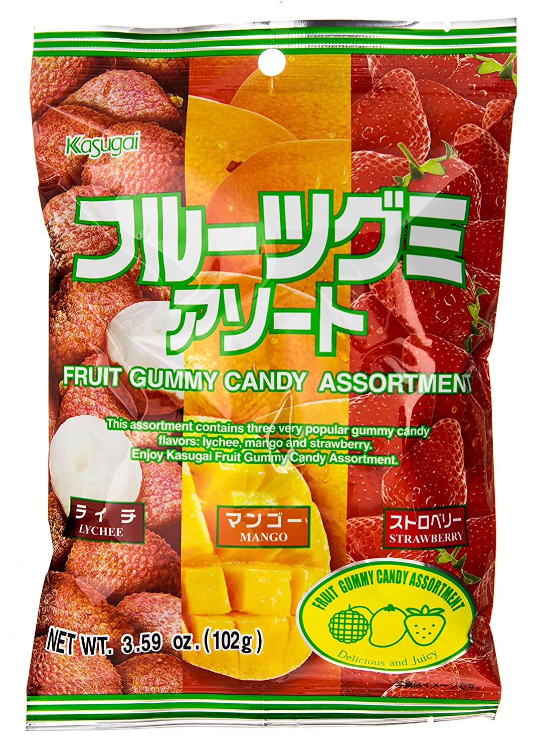 Kasugai- Fruit Gummy Candy Surtido