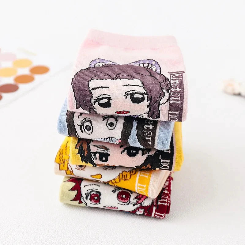 Socks bajos-Giyū Tomioka calcetines de Kimetsu no Yaiba