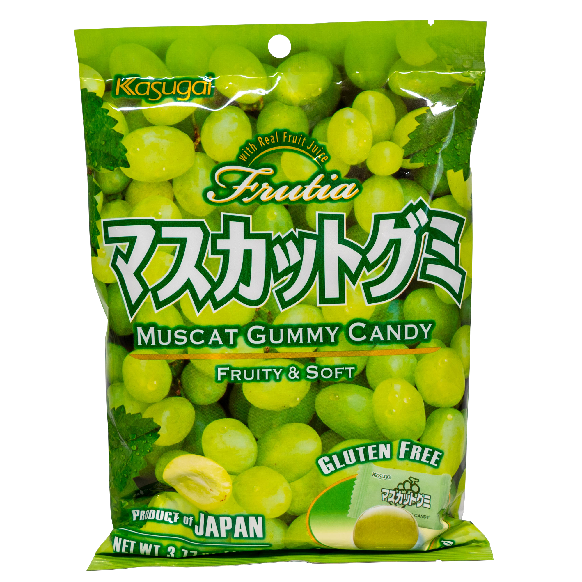 Kasugai Gummy Candy-Sabor Uva Verde