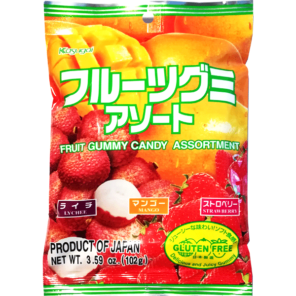 Kasugai- Fruit Gummy Candy Surtido
